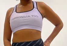Padded Sports Bra With Printed Logo