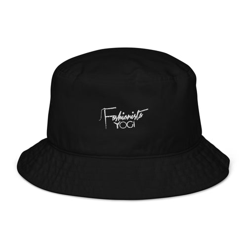 Organic bucket hat with Embroidered Logo