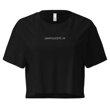 Fashionista Yogi "UNAPOLOGETIC AF" cropped tee