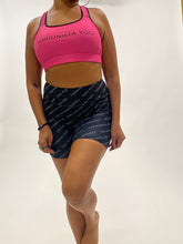 Padded Sports Bra with Printed Logo