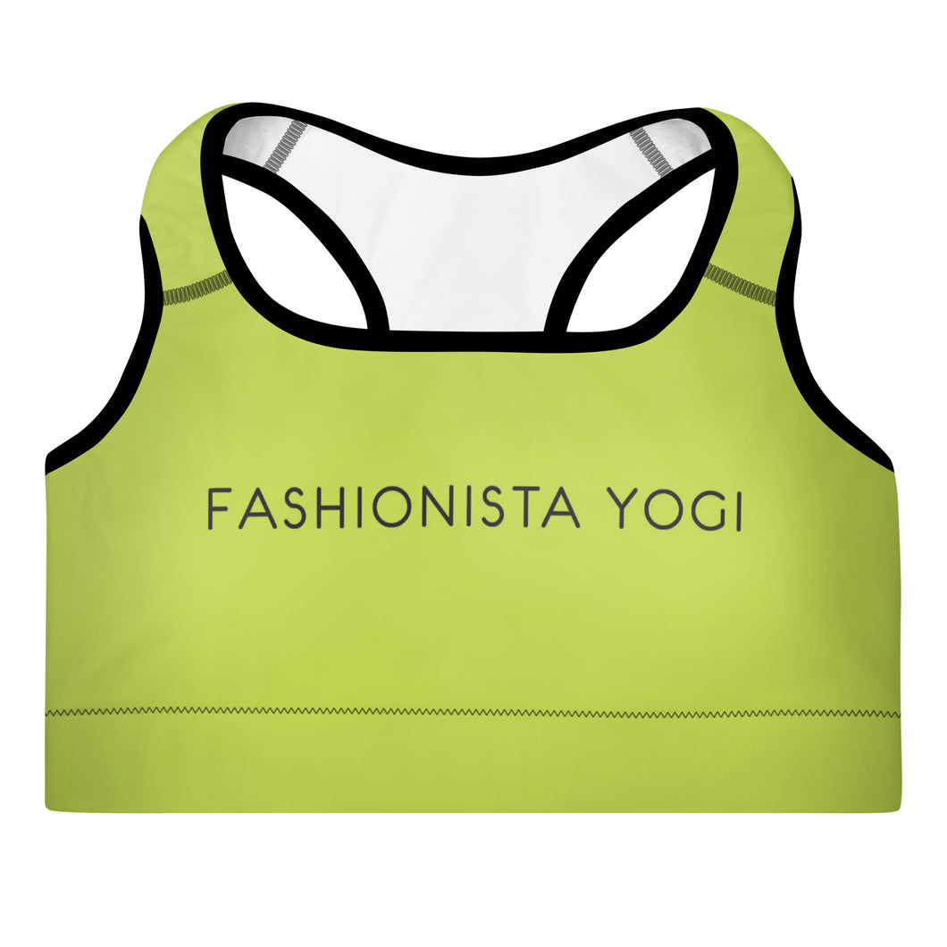 Padded Sports Bra with printed logo
