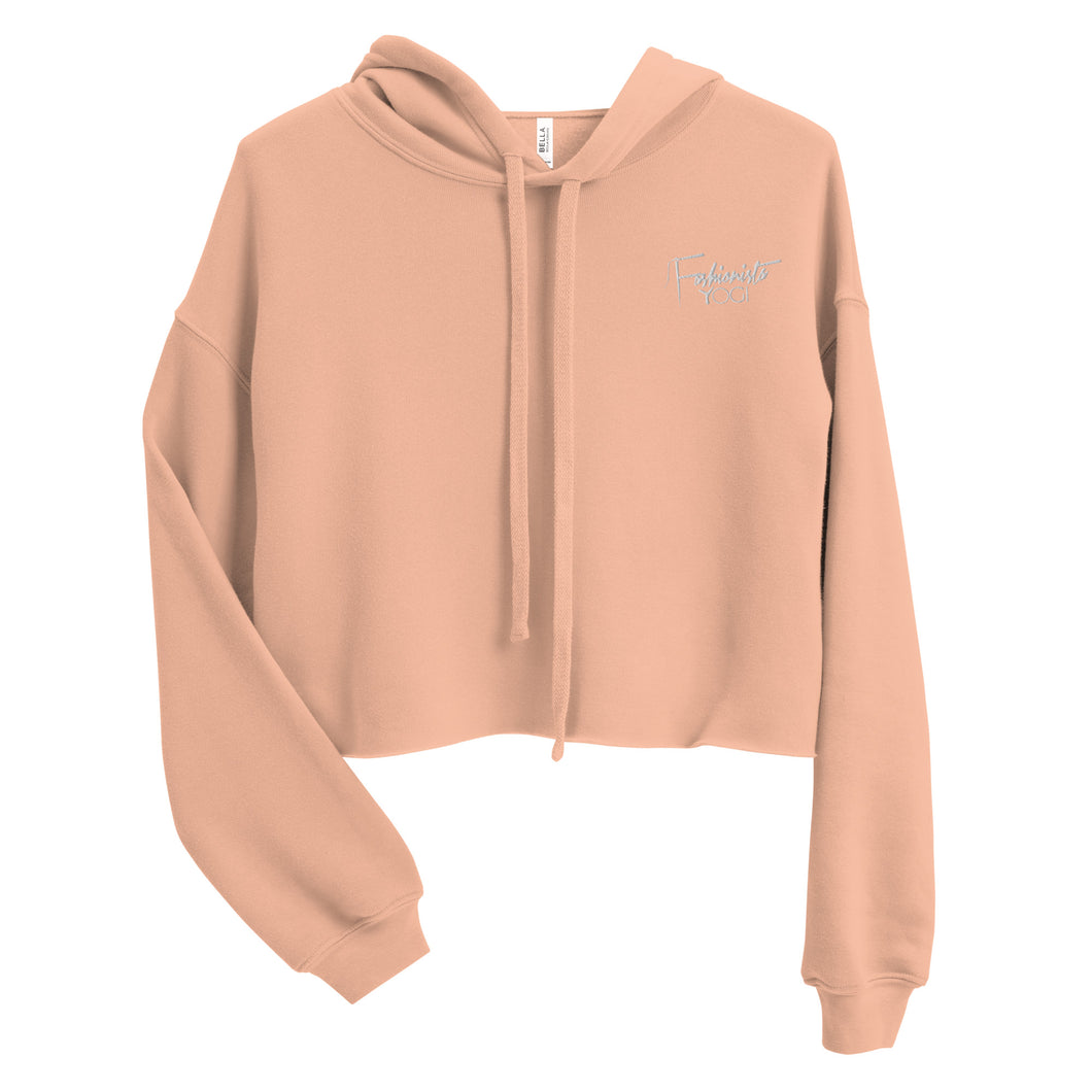 Crop Hoodie With Embroidered Logo